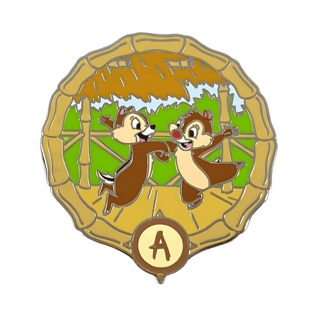 Chip and Dale in Swiss Family Robinson Treehouse Disney pin