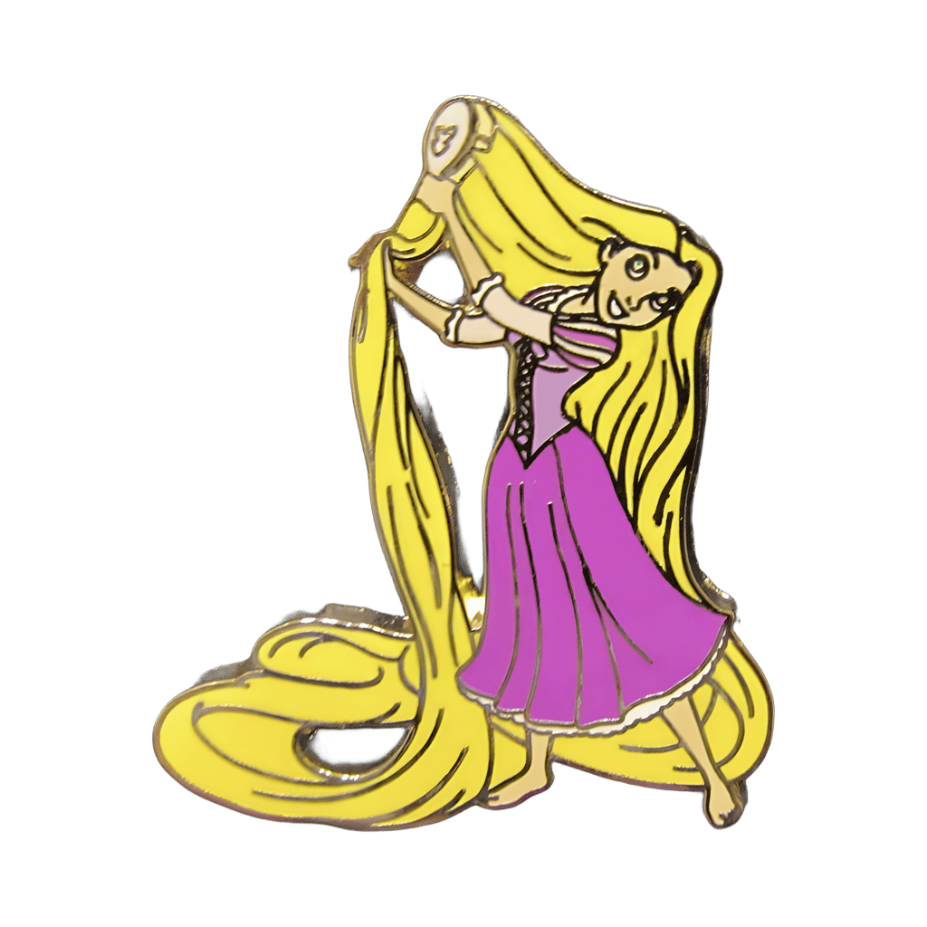 Rapunzel Brushing Hair (No Glitter) Disney pin