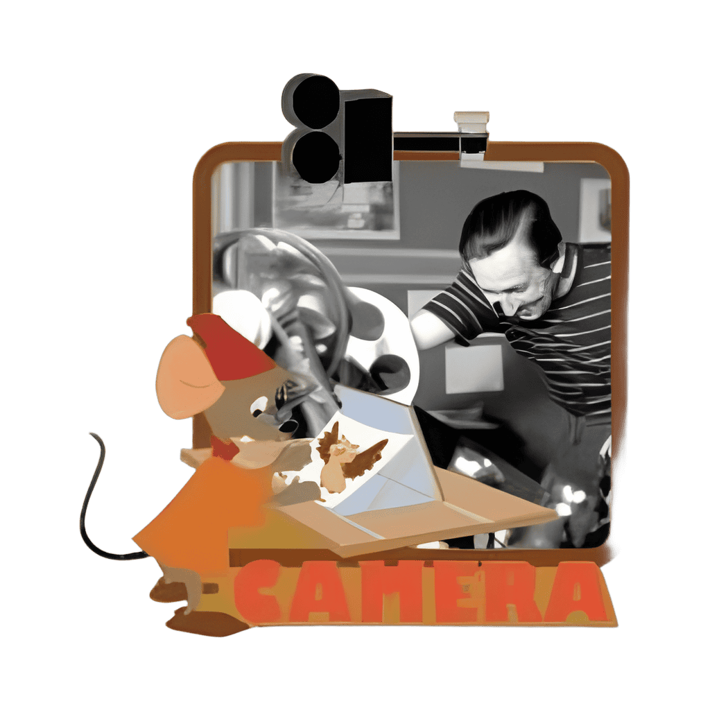 Camera — Walt and Jaq Disney pin