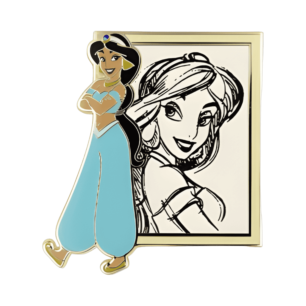 Jasmine PALM Princess Royal Illustrations Disney pin