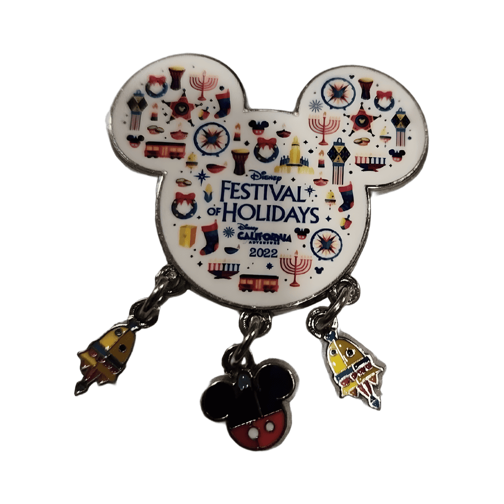 Mickey Head Icon with Dangles Disney pin