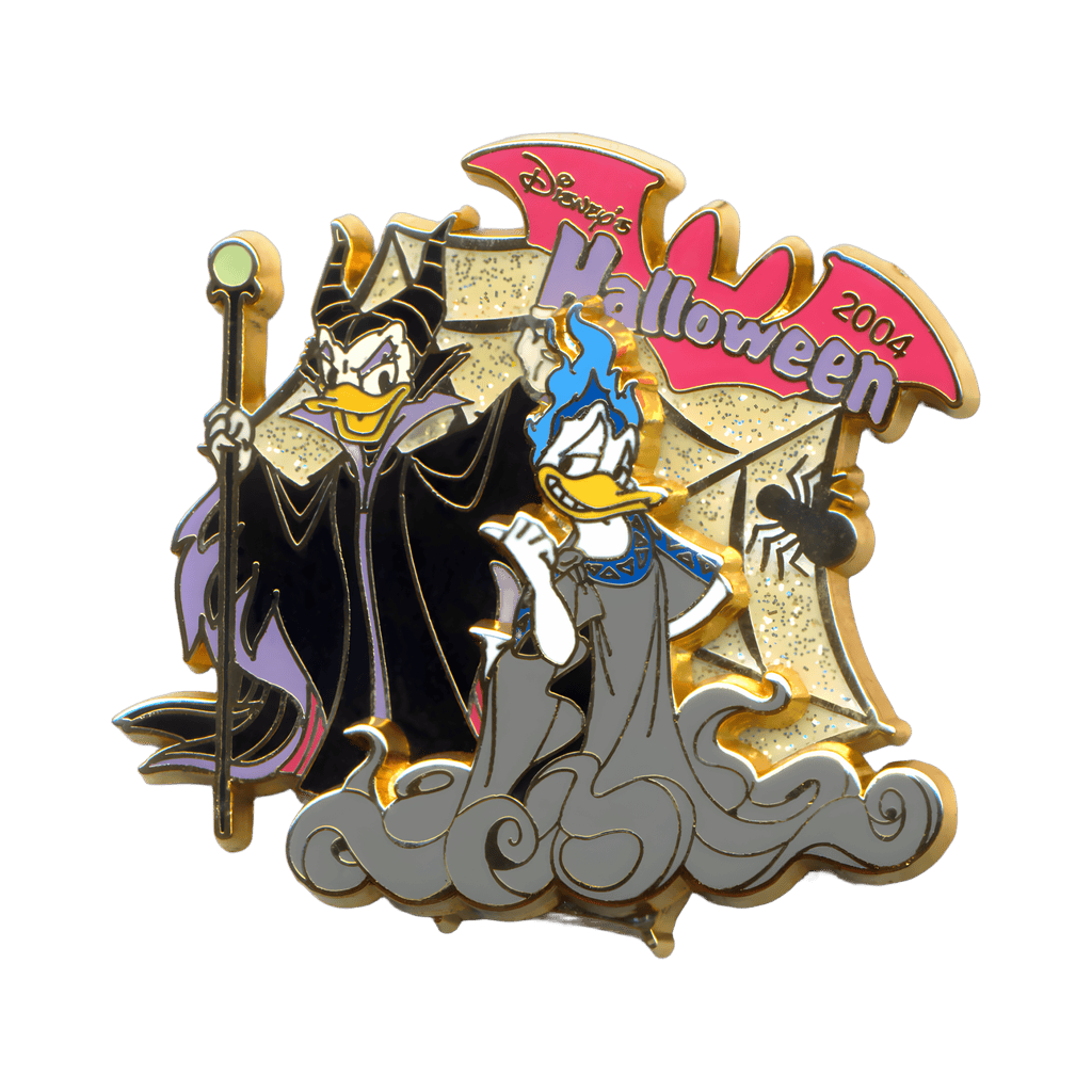 Daisy as Maleficent & Donald as Hades Disney pin