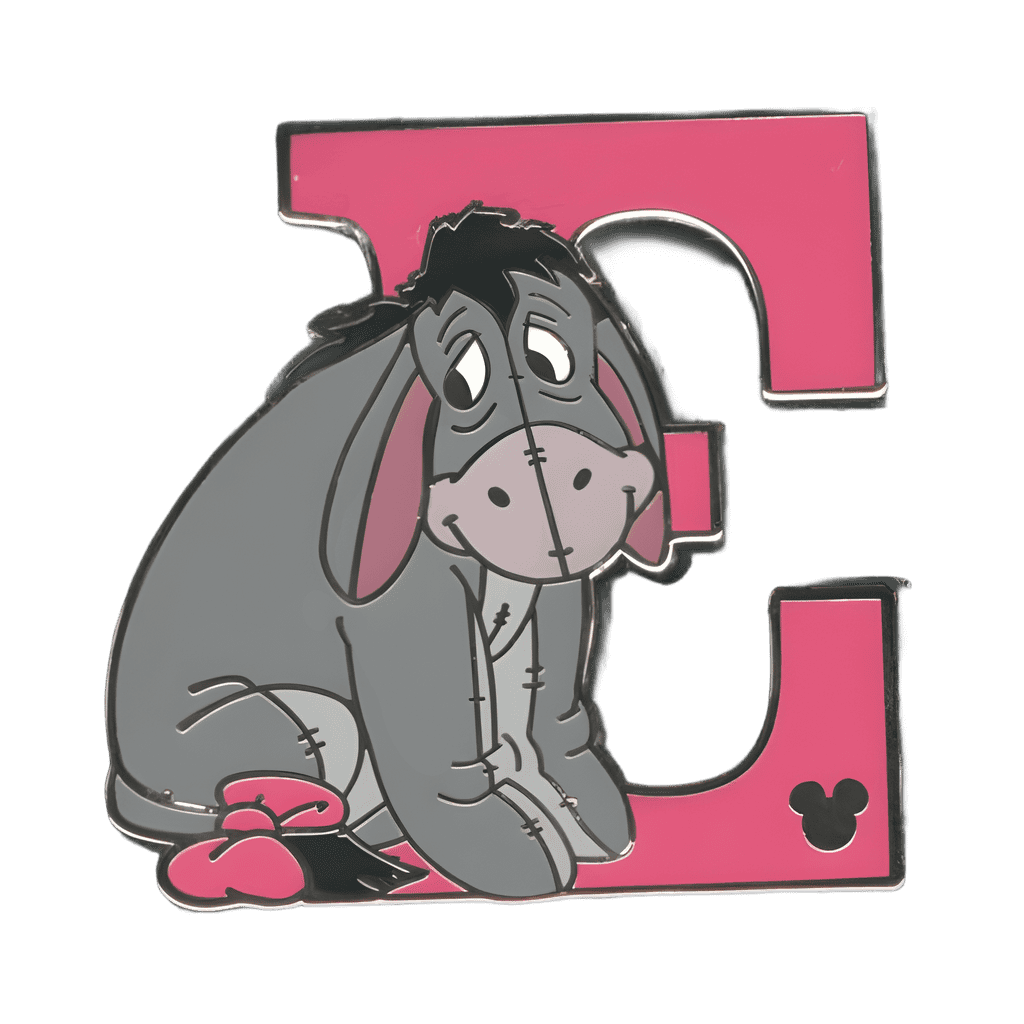 E for Eeyore Disney pin