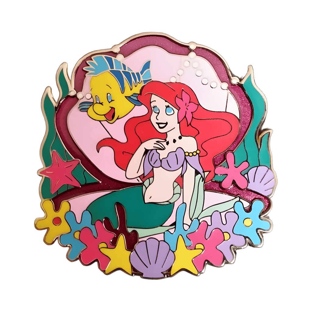 Ariel & Flounder Disney pin