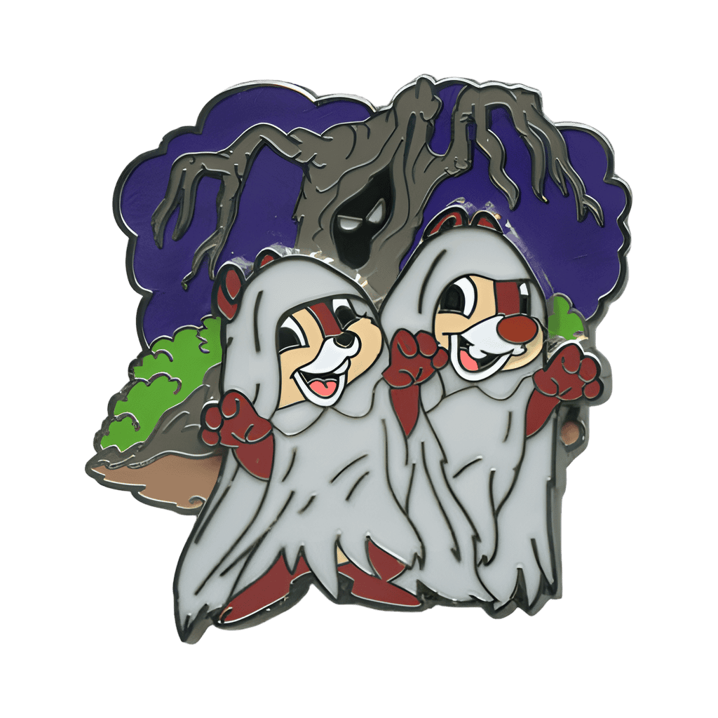 Chip and Dale as Ghosts Disney pin