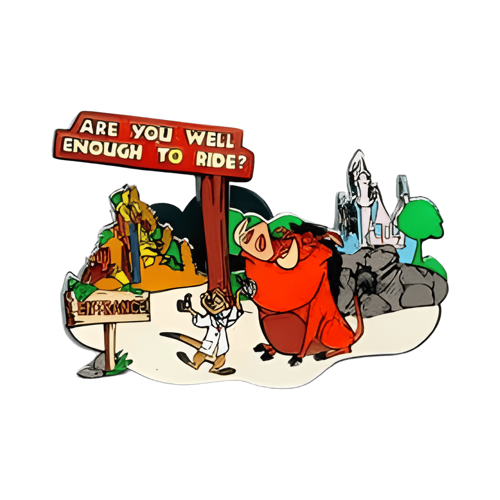 Are You Well Enough to Ride? Disney pin