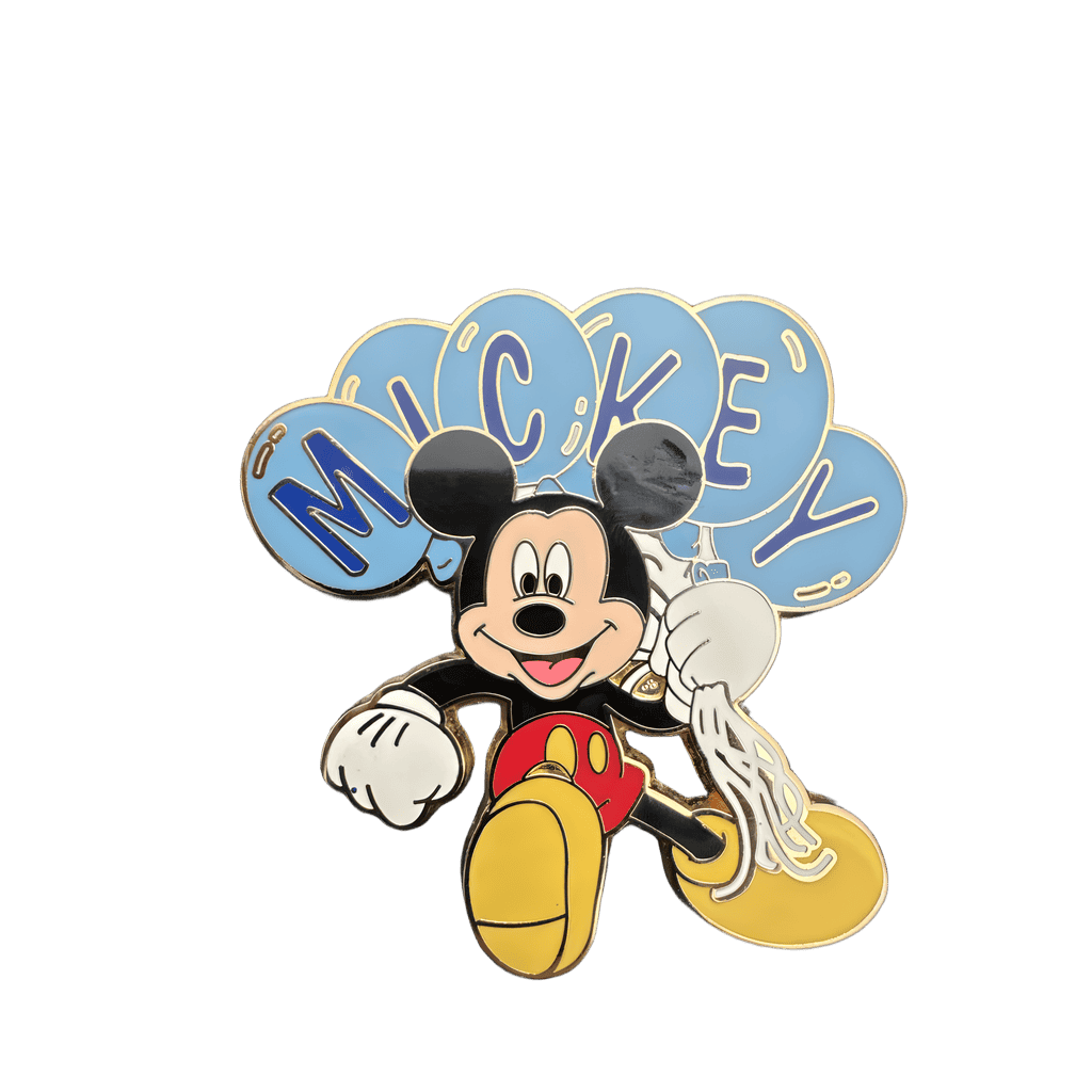 Mickey holding blue balloons Disney pin