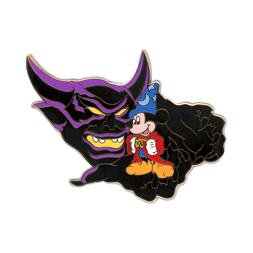 Chernabog Holding Sorcerer Mickey Disney pin