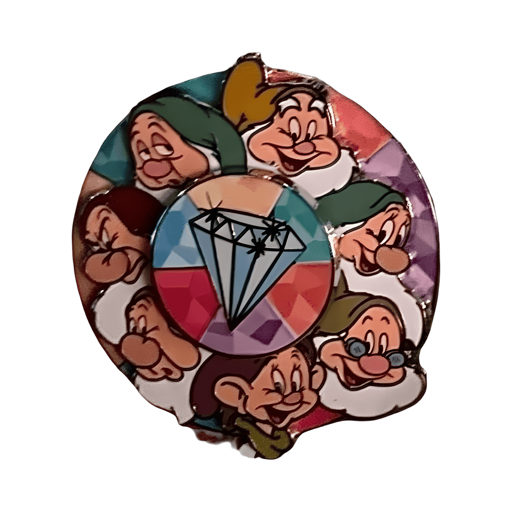 Seven Dwarfs Diamond Spinner Disney pin