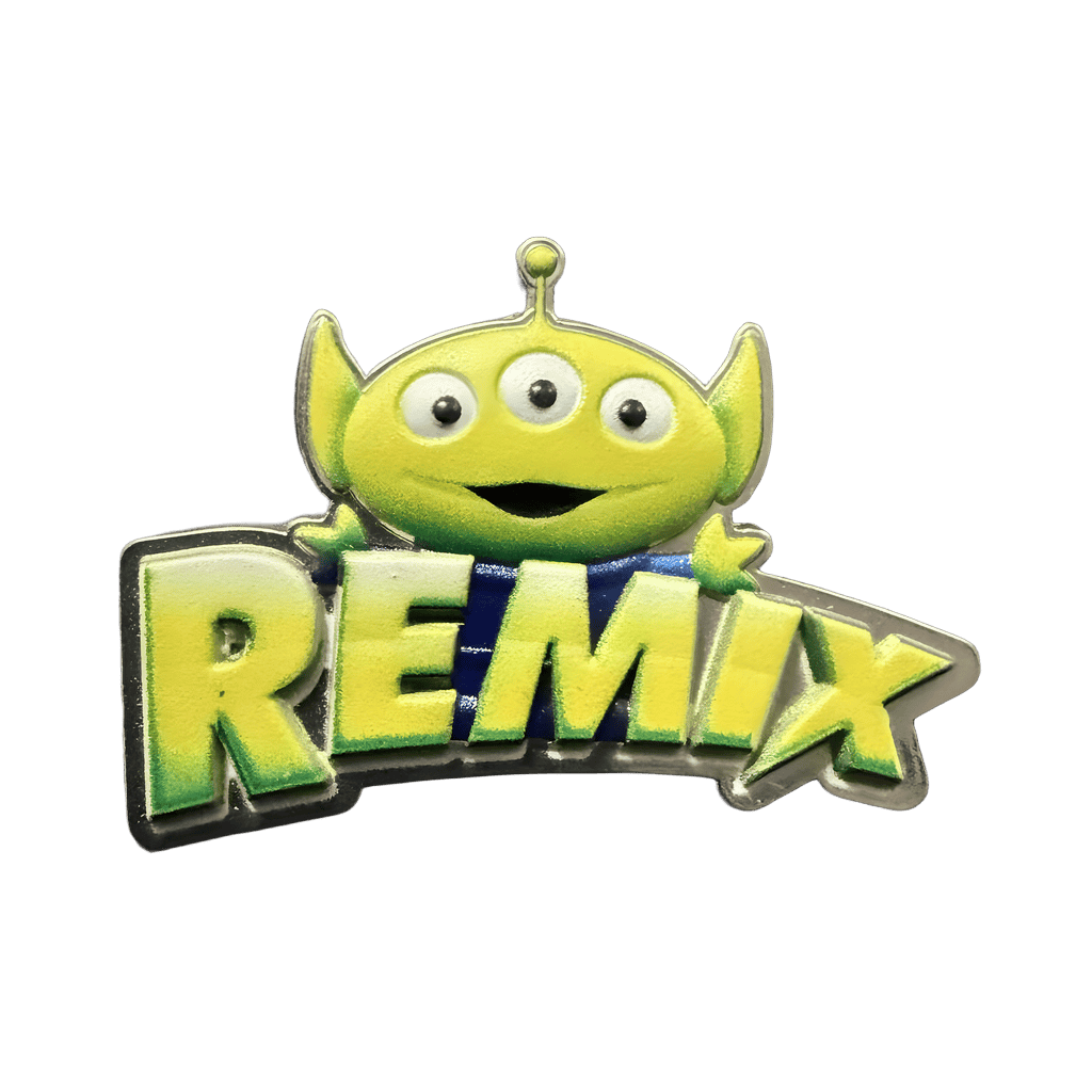 Alien Remix Logo Disney pin