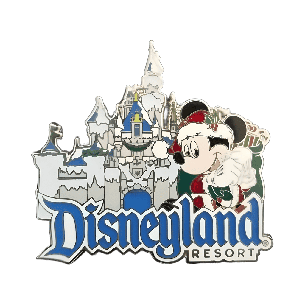 Santa Mickey and Castle Disney pin