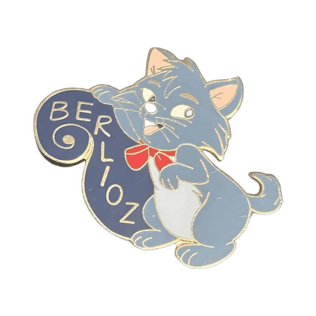 Berlioz with his name Disney pin
