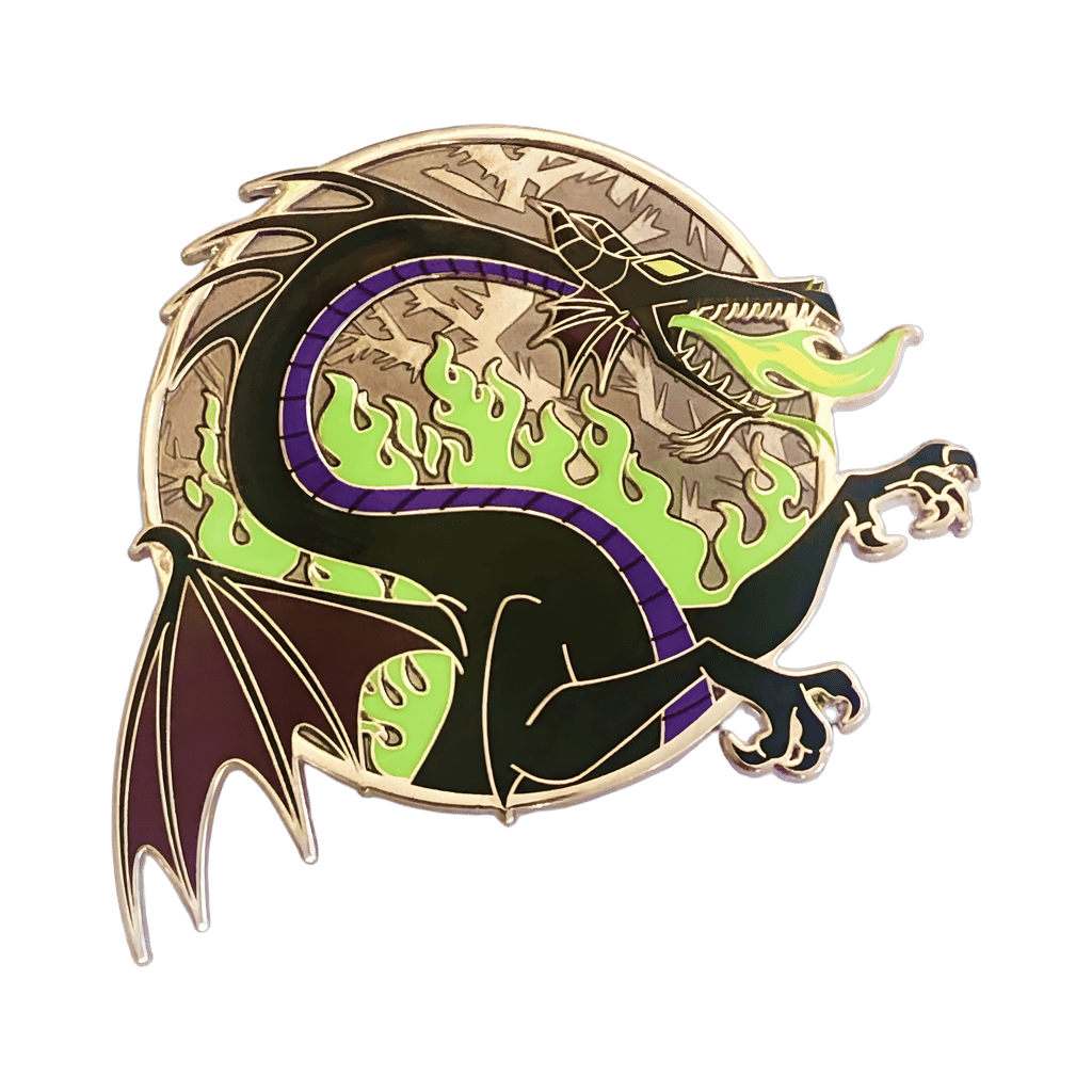Maleficent as a Dragon Disney pin