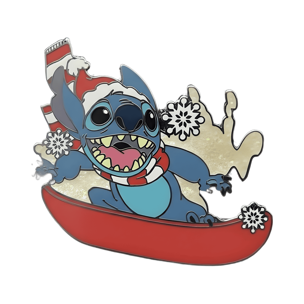 Stitch Snowboarding Disney pin