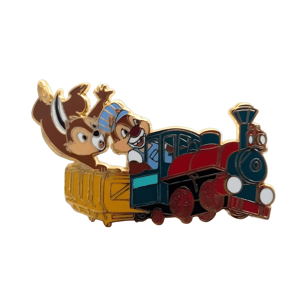 Chip & Dale Riding a Big Thunder Mountain Railroad Train Disney pin