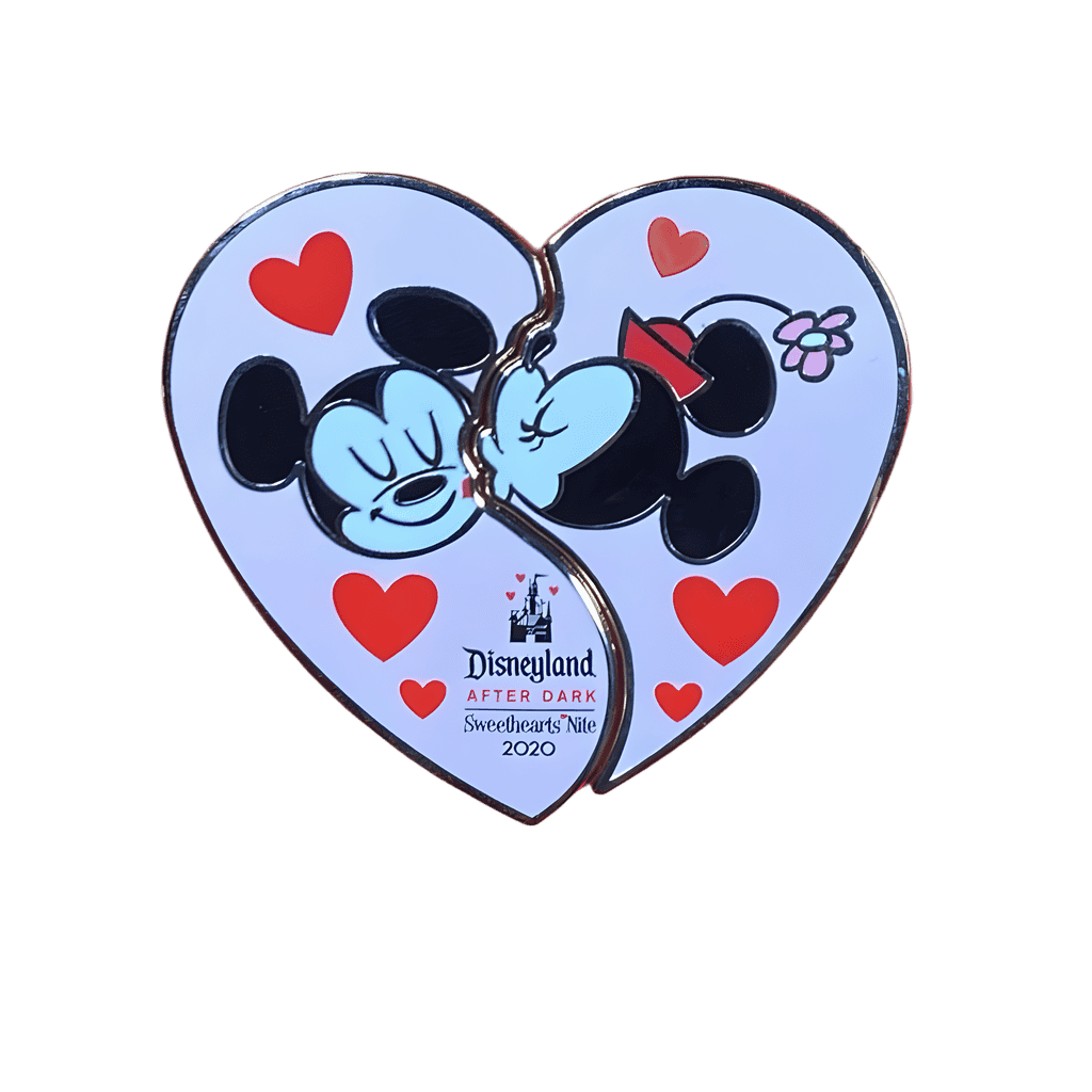 Sweethearts' Nite 2020 - Mickey and Minnie Split Heart 2-Pack - Full Set Disney pin