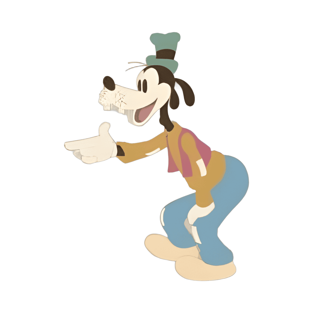 Goofy Leaning and Pointing Disney pin