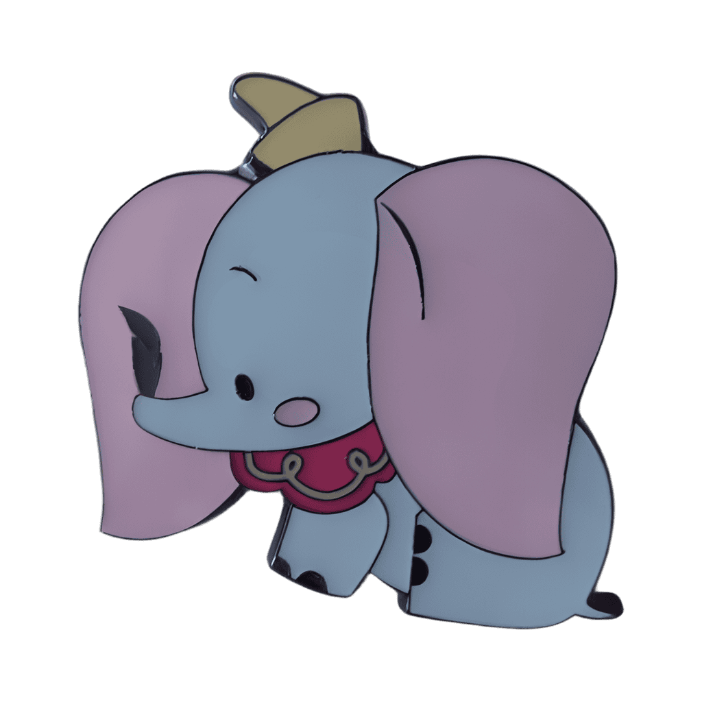 Dumbo Chibi with Feather Disney pin