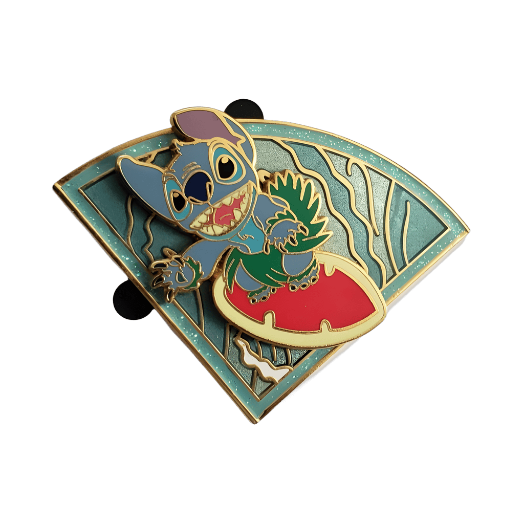 Summer - Stitch on Surfboard Disney pin