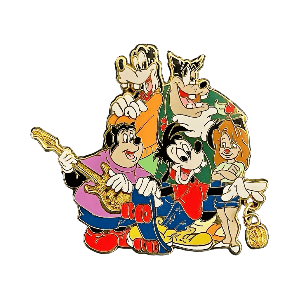 Goofy, Pete, Roxanne, Max and PJ Disney pin