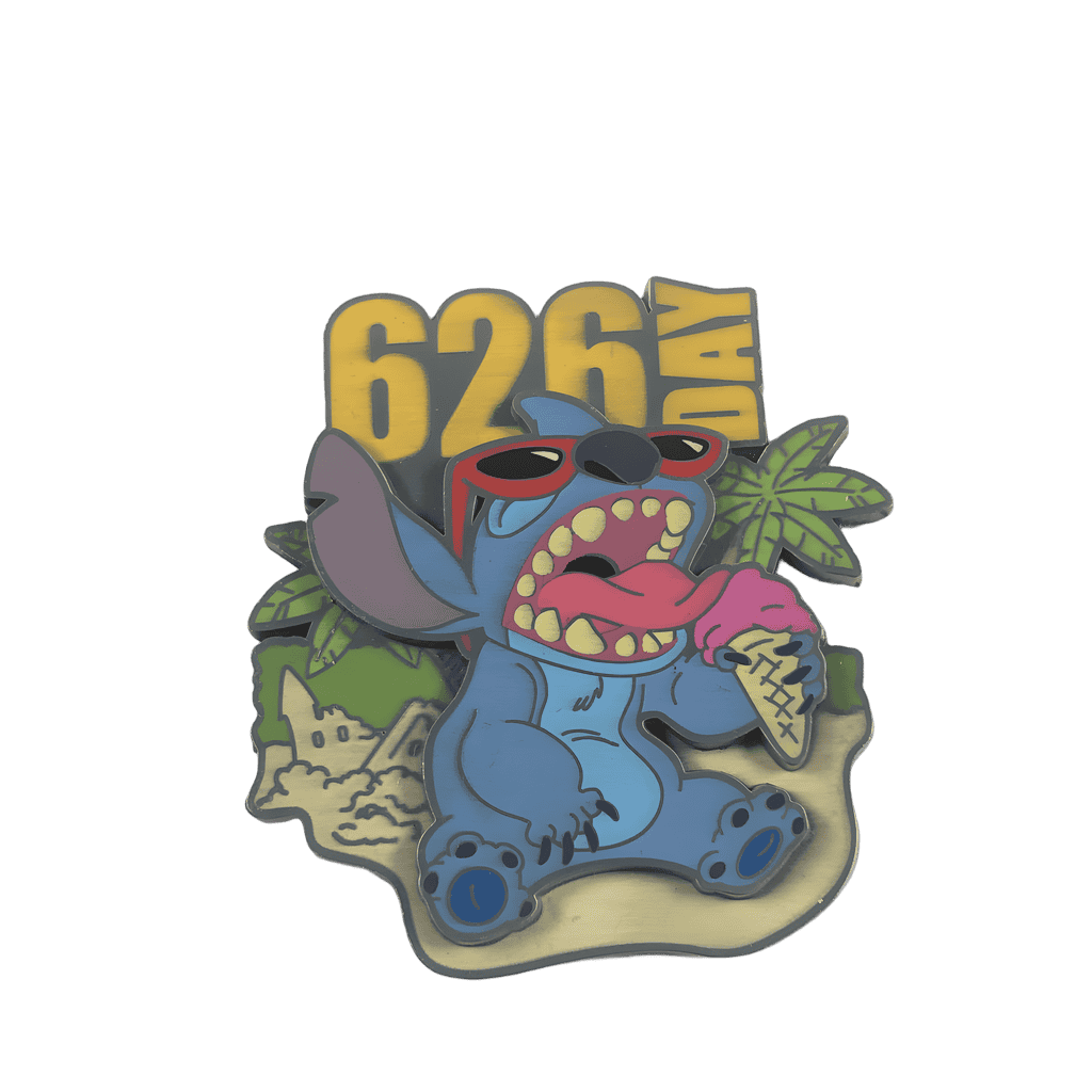 Stitch eating ice cream Disney pin