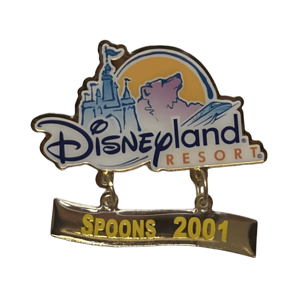 Disneyland Resort “Spoons 2001” Dangle Disney pin