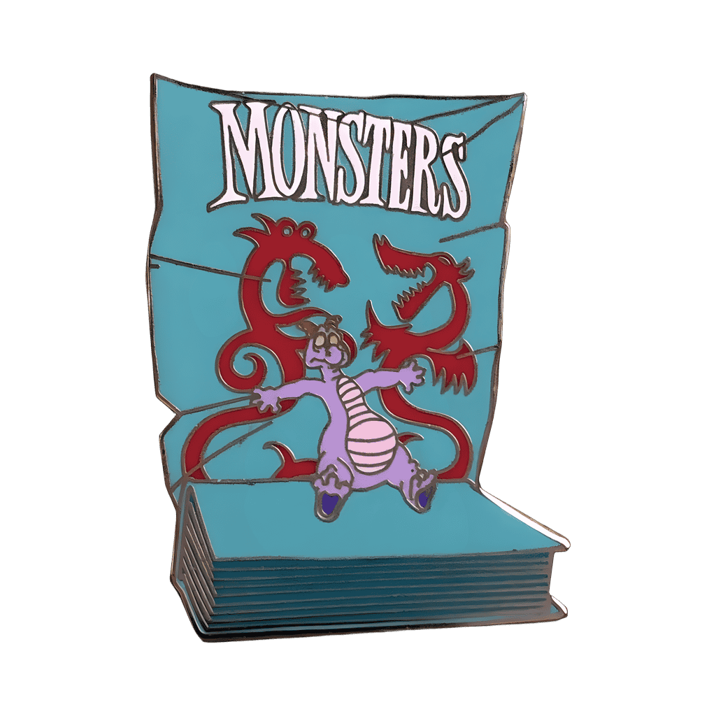Figment with Book and Monsters Poster Disney pin