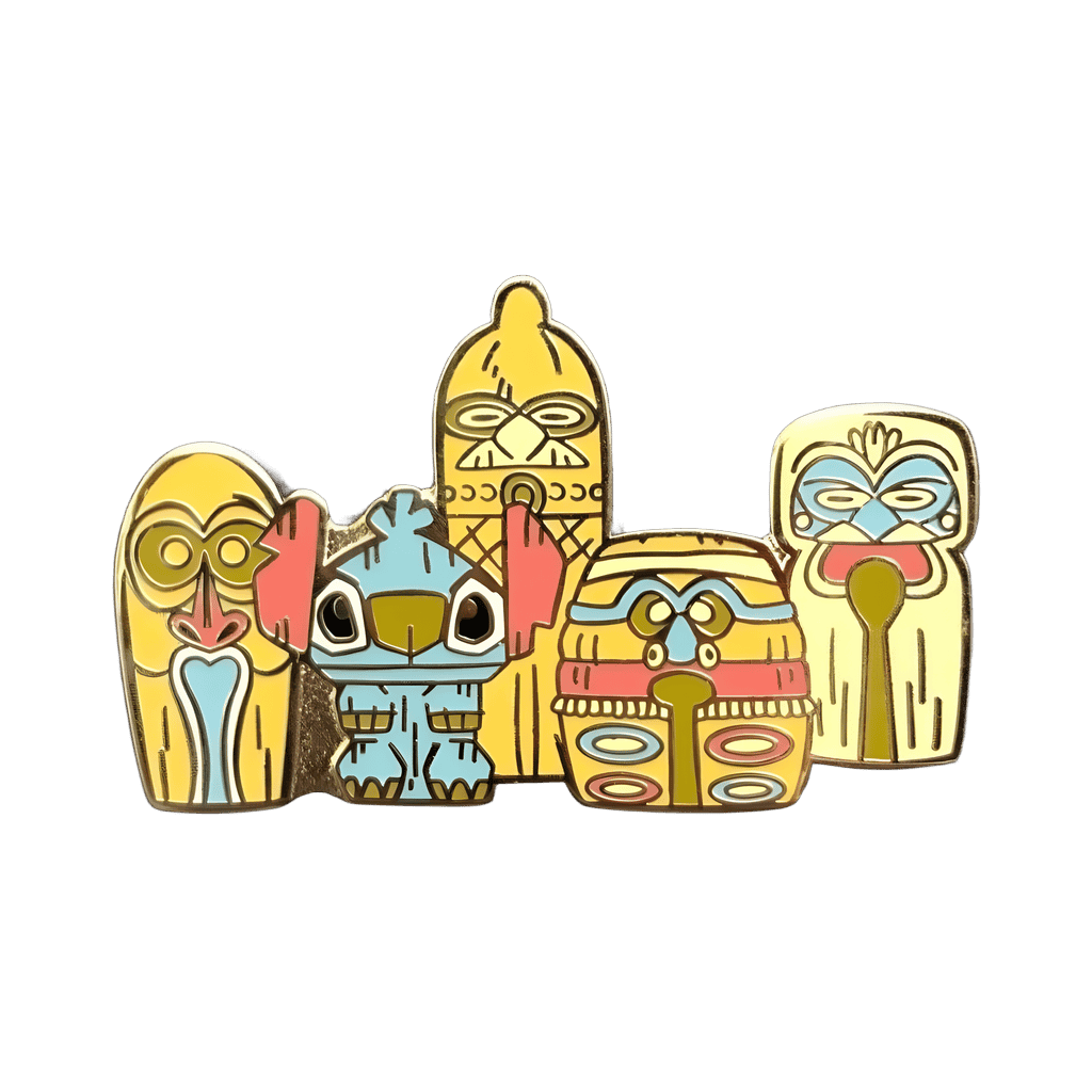 Tiki Stitch Disney pin