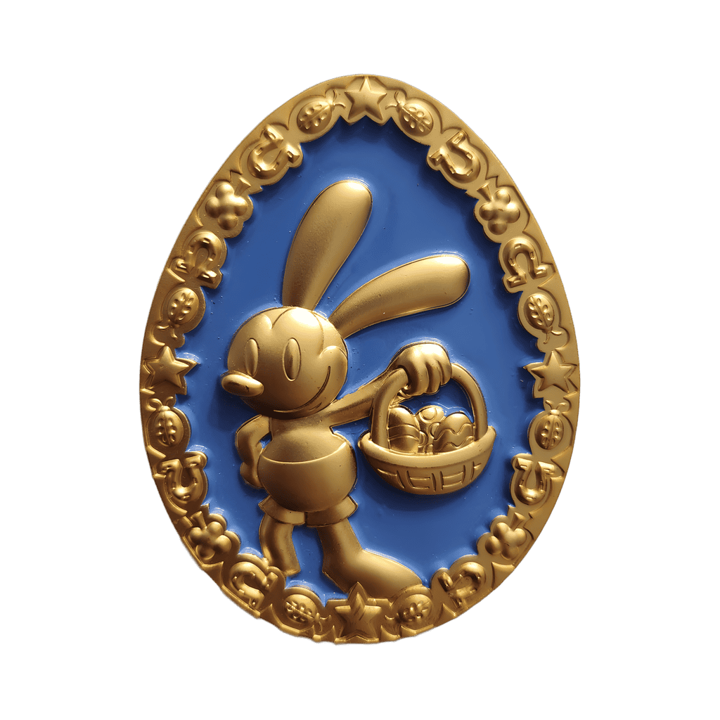 Gold Frame Easter Egg - Oswald the Lucky Rabbit Disney pin