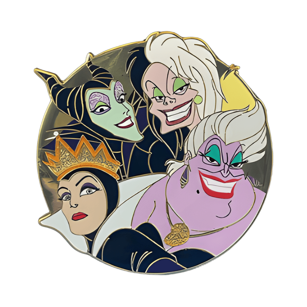 Villains Portrait - Gold Disney pin