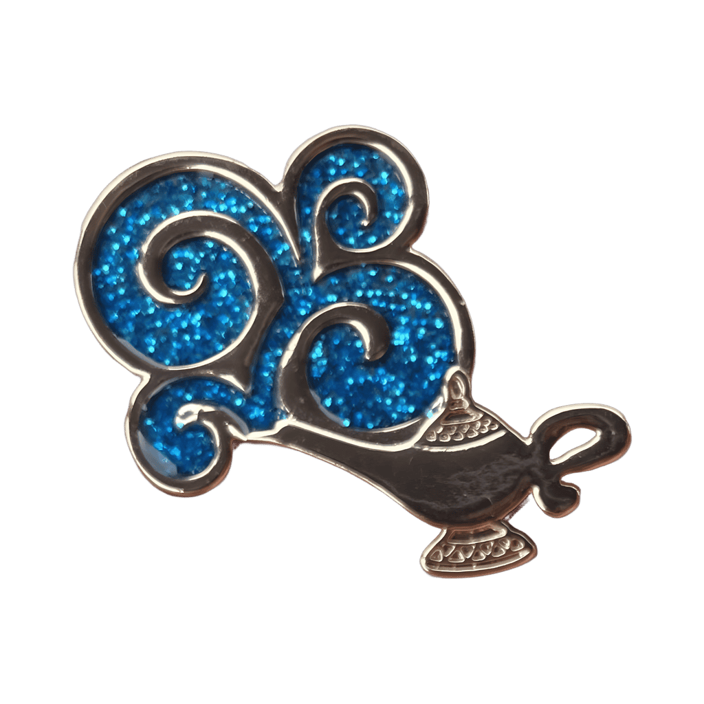 Magic lamp - blue smoke with glitter Disney pin