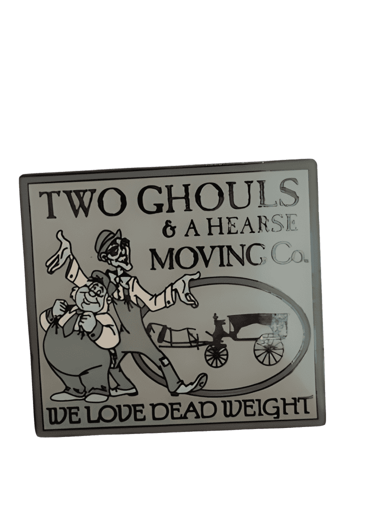 Two Ghouls & A Hearse Moving Co. Disney pin