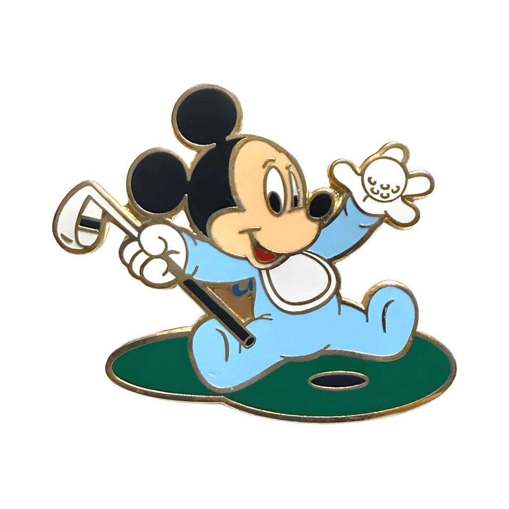 Golfer Mickey Disney pin