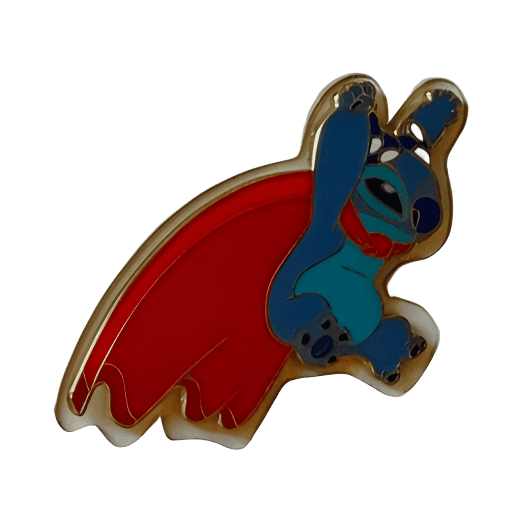 Stitch Jumping with Cape to the Left Disney pin