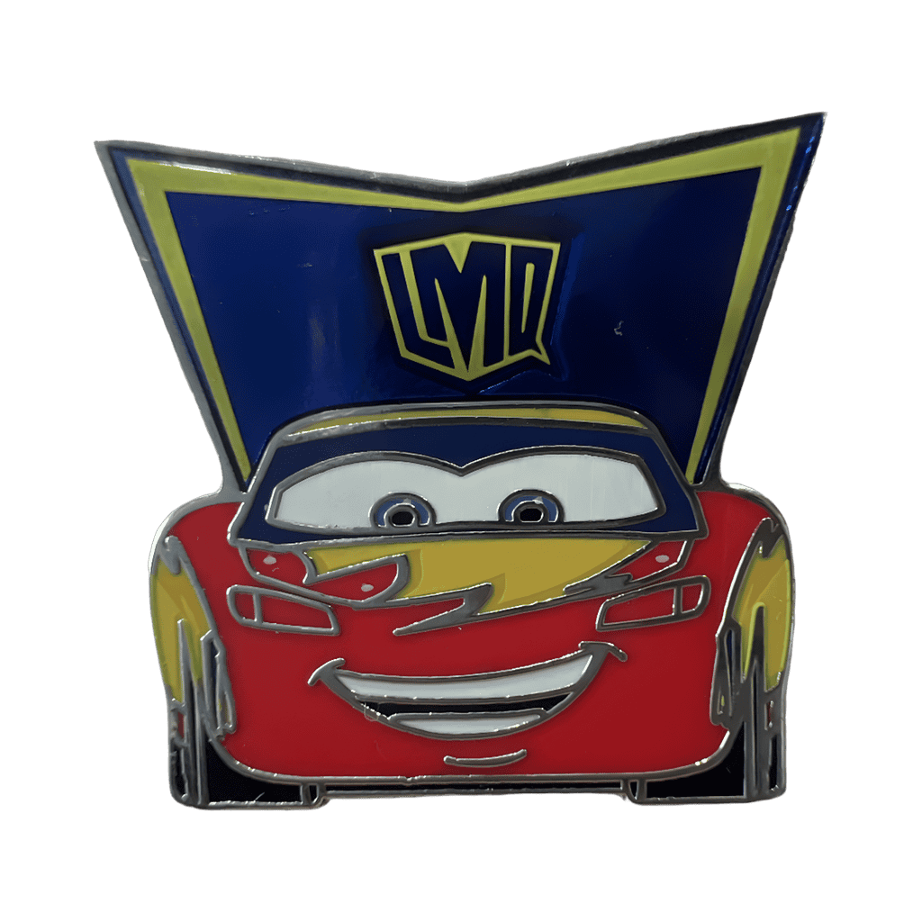 Lighting McQueen Dressed as a Superhero Disney pin