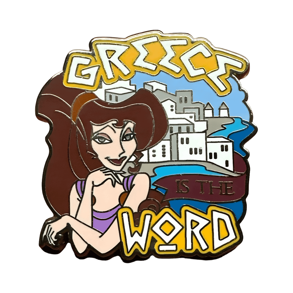 Greece is the Word with Meg Disney pin