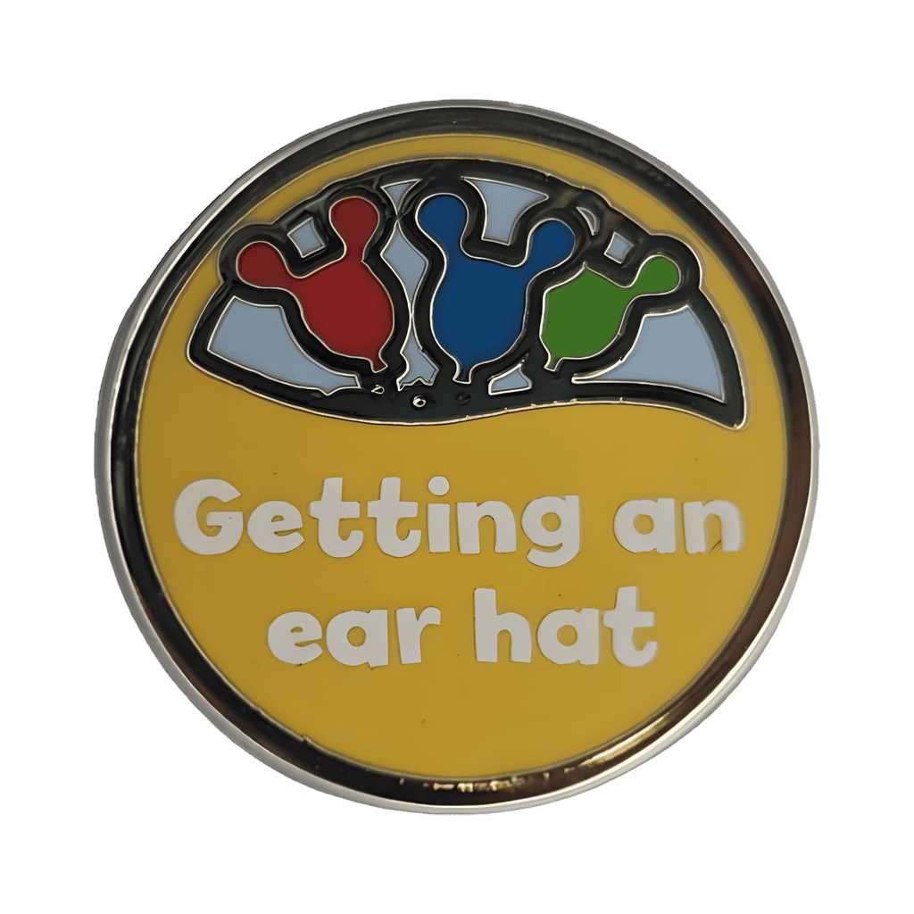 Getting An Ear Hat Button Tiny Pin Disney pin
