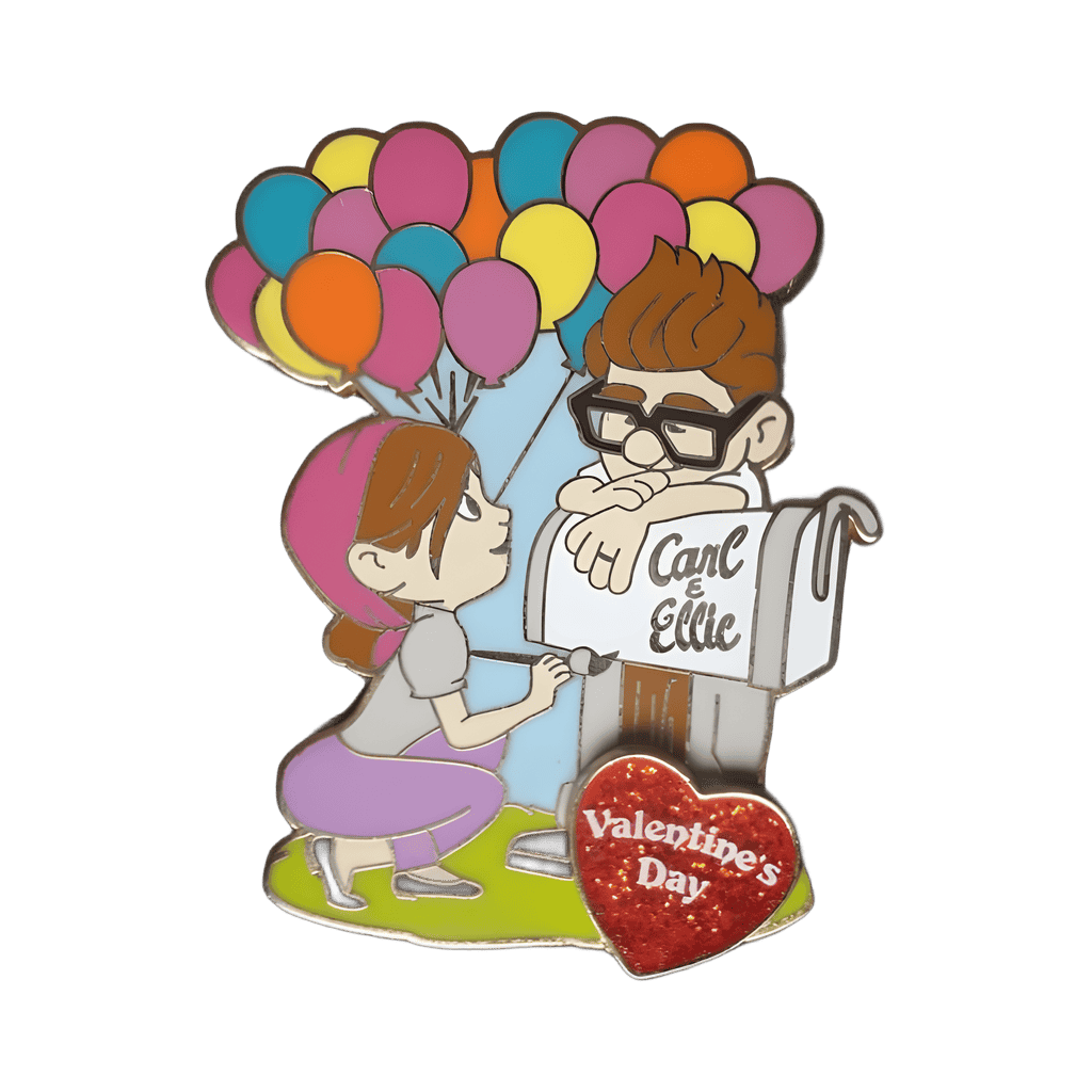 Carl and Ellie Mailbox Disney pin