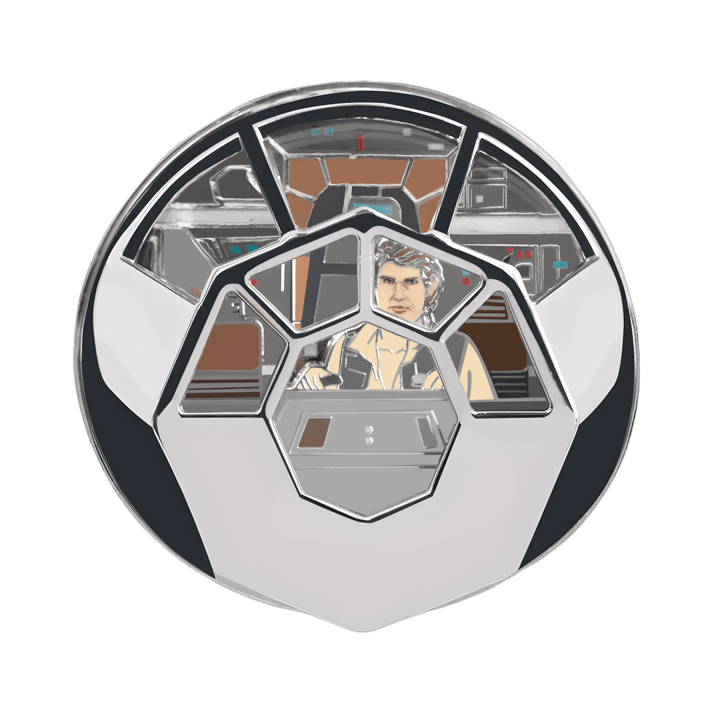 Han Solo Millennium Falcon Jumbo 3D Disney pin