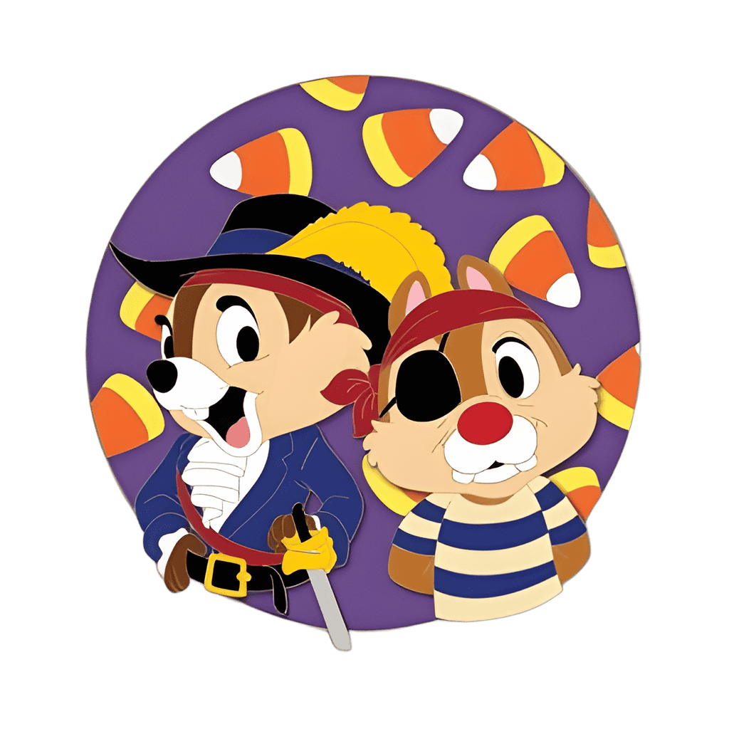 Chip & Dale as Pirates Disney pin
