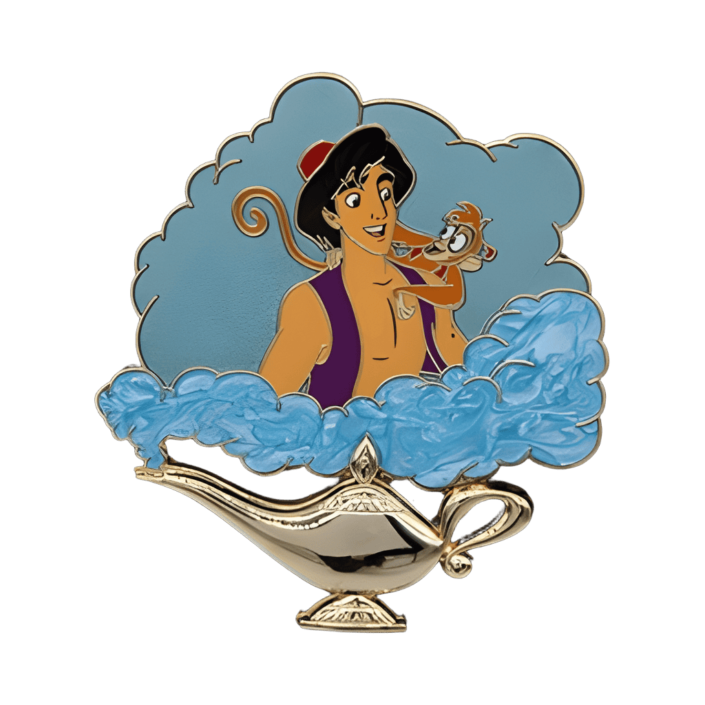 Magic Lamp Pin - Aladdin & Abu Disney pin