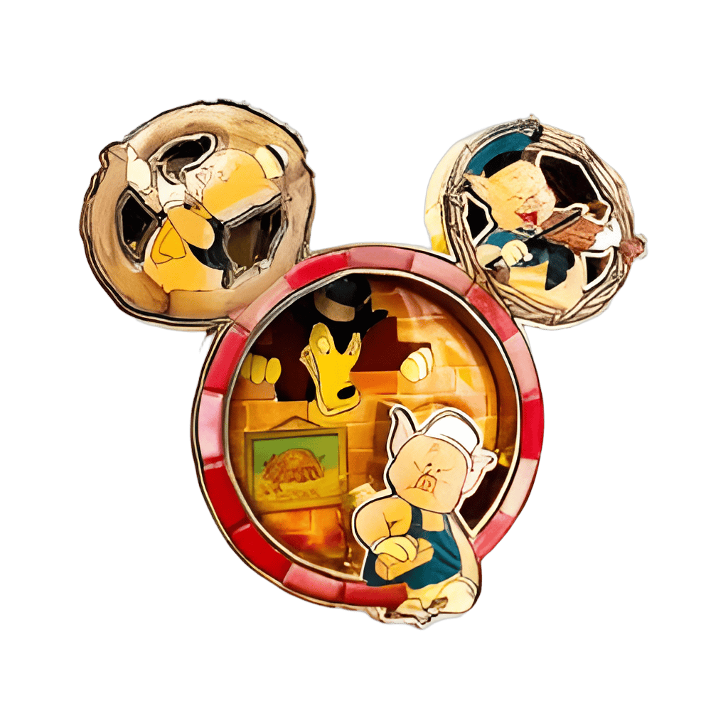 Three Little Pigs Disney pin