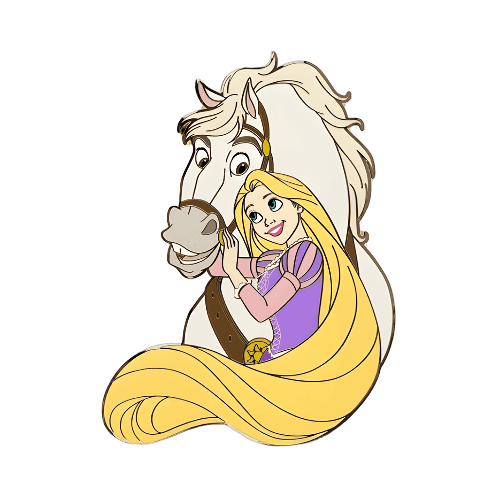 Rapunzel and Maximus Disney pin