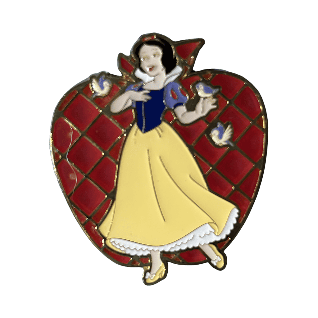 Snow White and the Seven Dwarfs Snow White Apple Stained Glass Disney pin