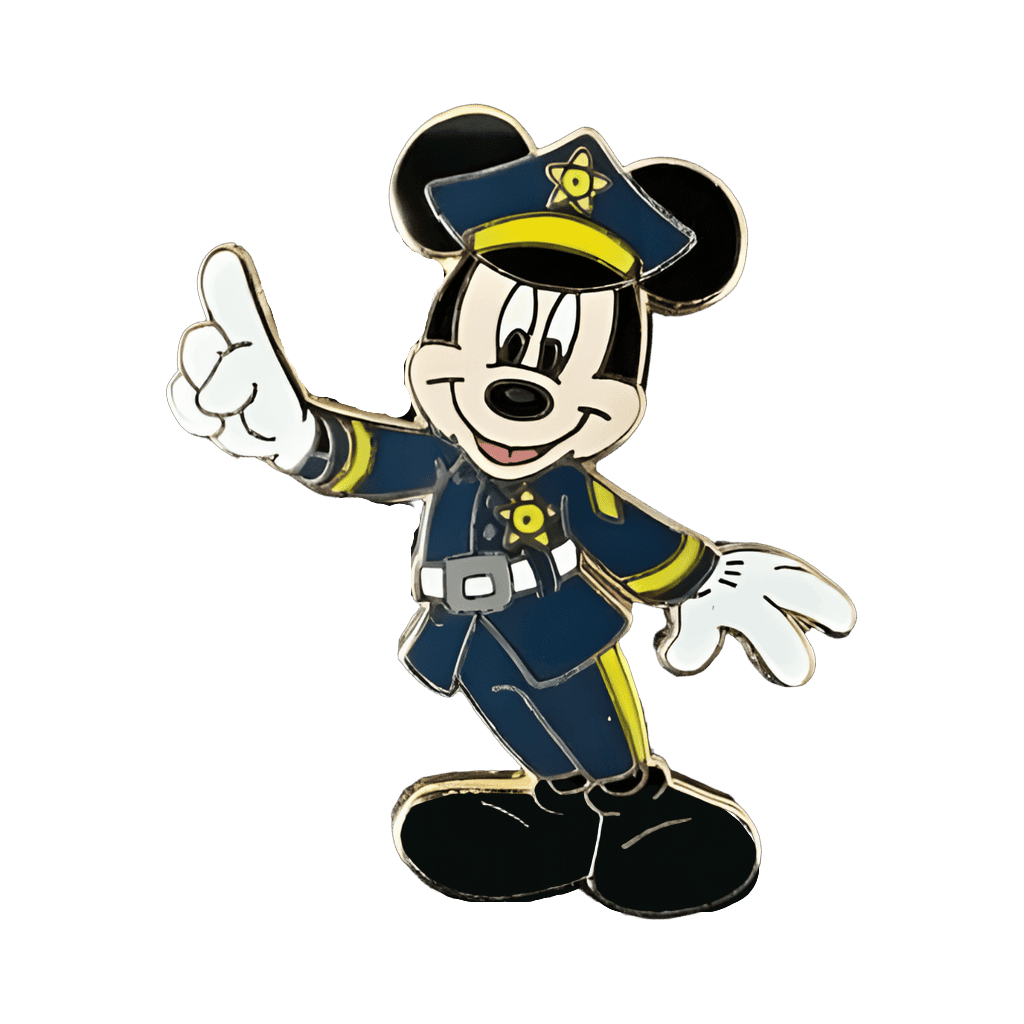 Mickey as Policeman - Navy Blue Pants Version Disney pin