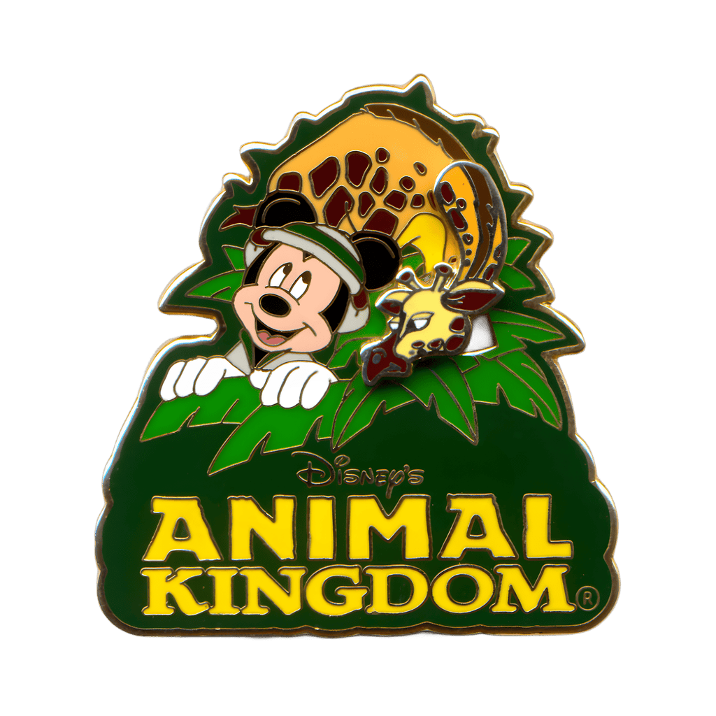 Mickey on Safari with a Giraffe Disney pin