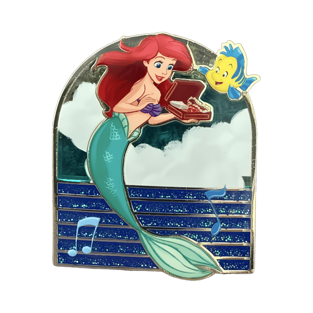 Ariel and Flounder Disney pin