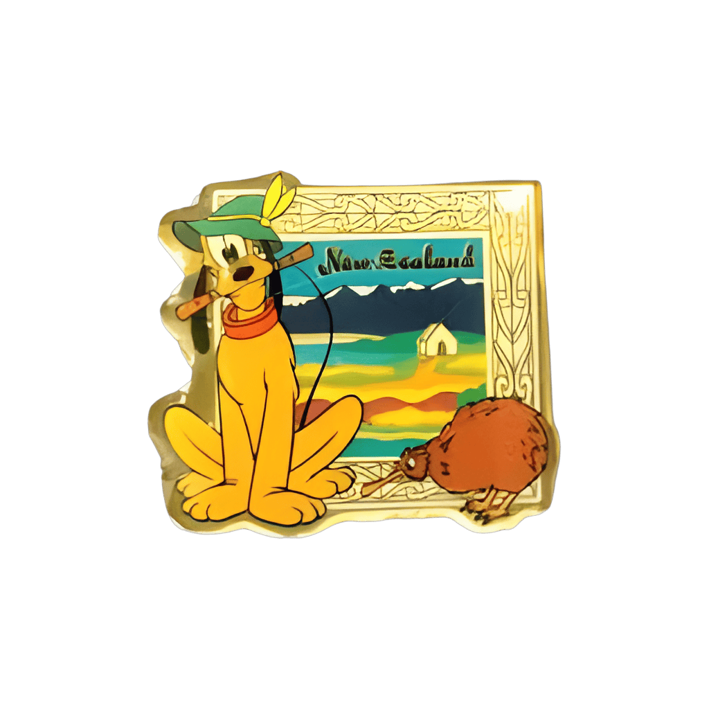 Pluto in New Zealand Disney pin