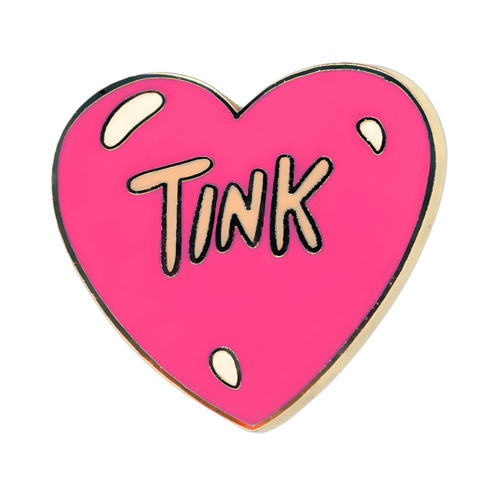 Tinker Bell "Tink" Pink Heart Disney pin