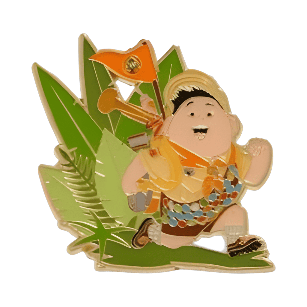 Russell and Green Leaves Disney pin